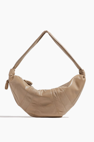 Large Croissant Bag in Sand Stone
