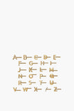 Otiumberg Earrings Alphabet Studs in Gold