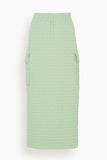 Sunnei Skirts Overlapped Long Skirt in Sage Green