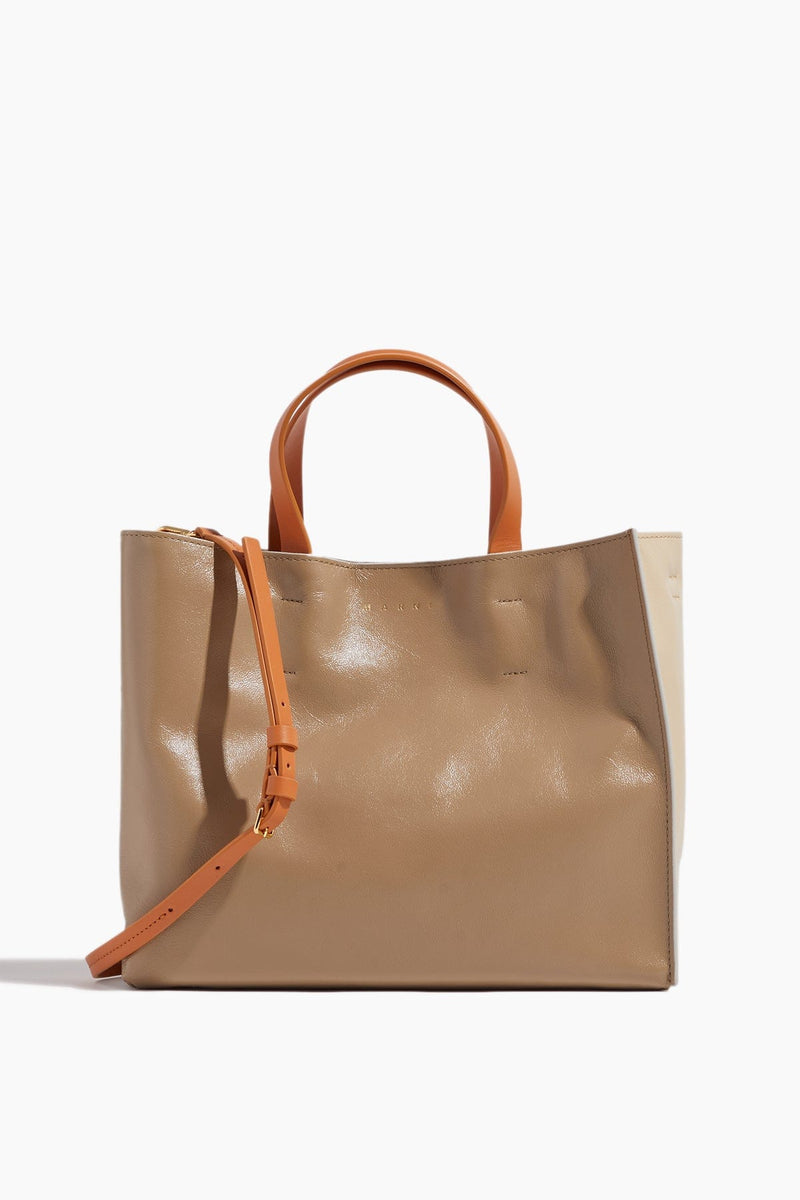 Marni logo-print Ombré Tote Bag - Orange