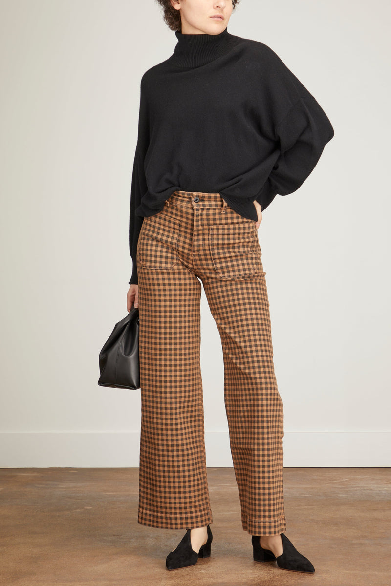 Sailor Pant in Camel Plaid – Hampden Clothing