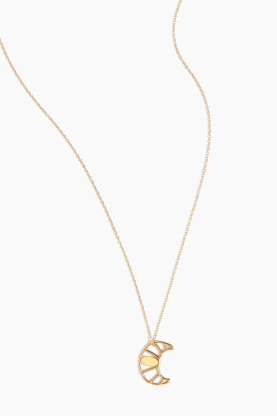 Croissant 9 Kt Gold Necklace in Gold - Aliita