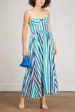 Emporio Sirenuse Dresses Johanna Ikat Stripes Dress in Ocean Emporio Sirenuse Johanna Ikat Stripes Dress in Ocean