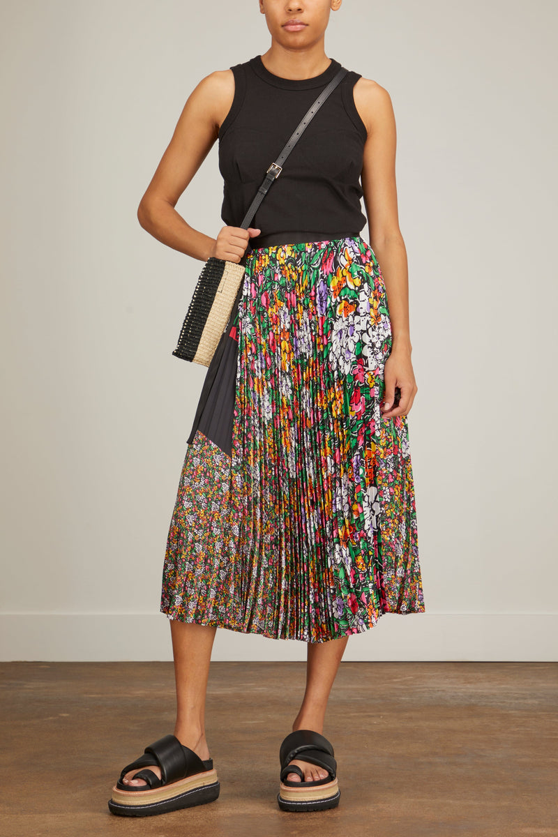 Sacai Floral Print Skirt in Multi – Hampden Clothing