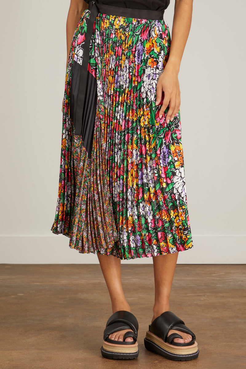 Sacai Floral Print Skirt in Multi – Hampden Clothing