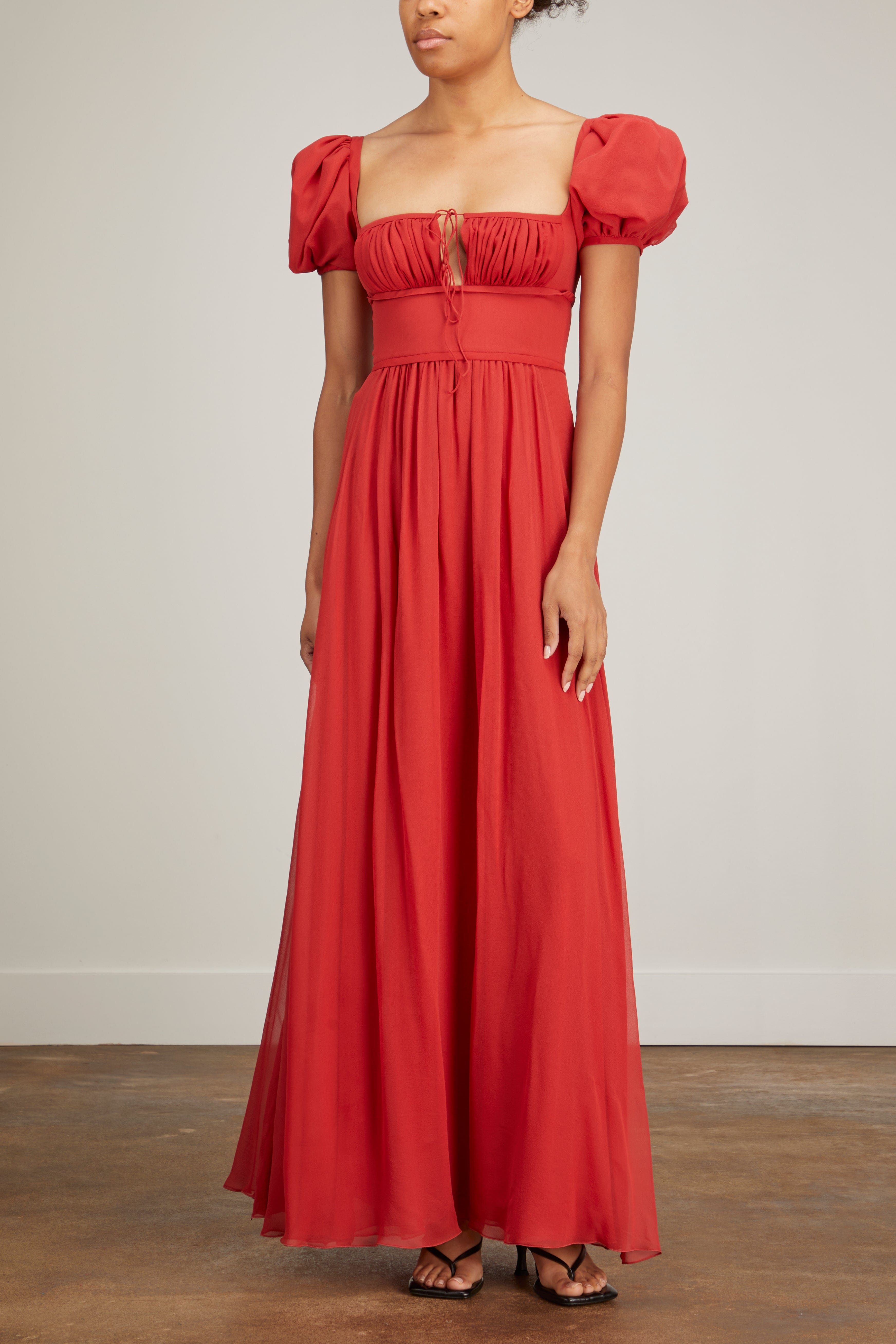 Giambattista Valli Gowns Georgette Dress in Dahlia Giambattista Valli Georgette Dress in Dahlia