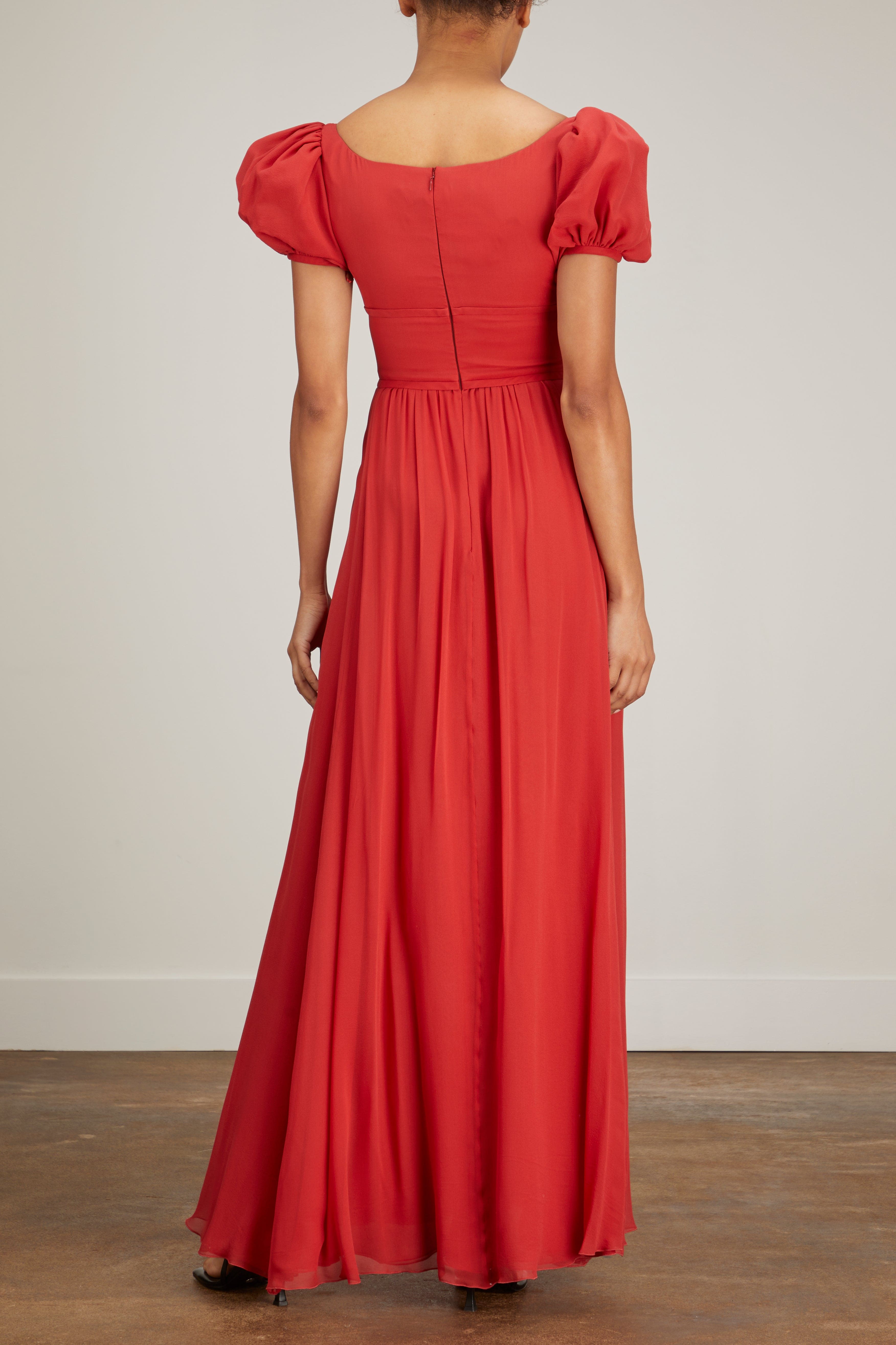 Giambattista Valli Gowns Georgette Dress in Dahlia Giambattista Valli Georgette Dress in Dahlia