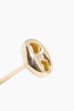 Vintage La Rose Earrings Horsebit Studs in 14K Yellow Gold Vintage La Rose Horsebit Studs in 14K Yellow Gold