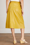 Jonathan Simkhai Skirts Bia Vegan Leather Midi Wrap Skirt in Honey Jonathan Simkhai Bia Vegan Leather Midi Wrap Skirt in Honey