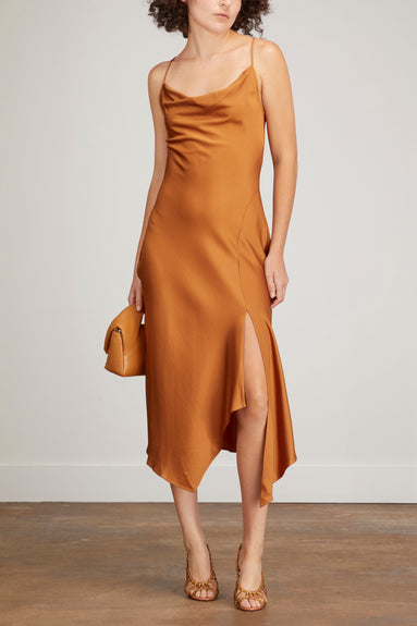 Jonathan Simkhai Dresses Nellie Classic Wovens Cowl Slip Dress in Copper Jonathan Simkhai Nellie Classic Wovens Cowl Slip Dress in Copper
