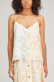 La Prestic Ouiston Tops Fragola Sleeveless Top in Mix Carte La Prestic Ouiston Fragola Sleeveless Top in Mix Carte