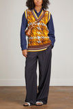 Lee Mathews Tops Collins Knit Vest in Multi Lee Mathews Collins Knit Vest in Multi