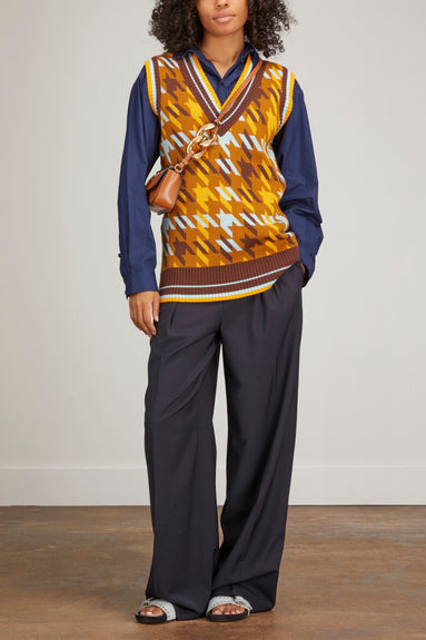 Lee Mathews Tops Collins Knit Vest in Multi Lee Mathews Collins Knit Vest in Multi