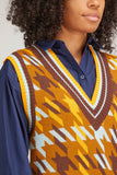Lee Mathews Tops Collins Knit Vest in Multi Lee Mathews Collins Knit Vest in Multi