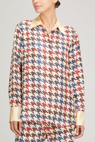 Lee Mathews Tops Harper Shirt in Red Lee Mathews Harper Shirt in Red