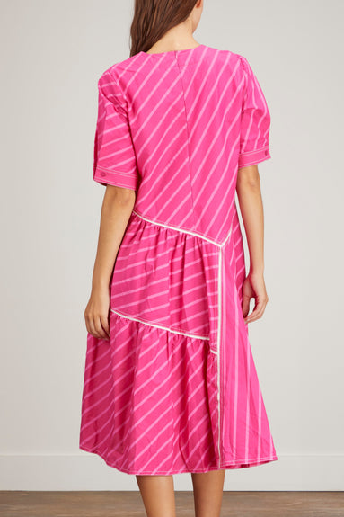 Lovebirds Dresses Round Neck Dress in Hot Pink