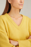 Adina Reyter Necklaces Turquoise and Round Diamond Chain Necklace in 14k Yellow Gold