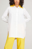 Plan C Tops Long Sleeve Shirt in White