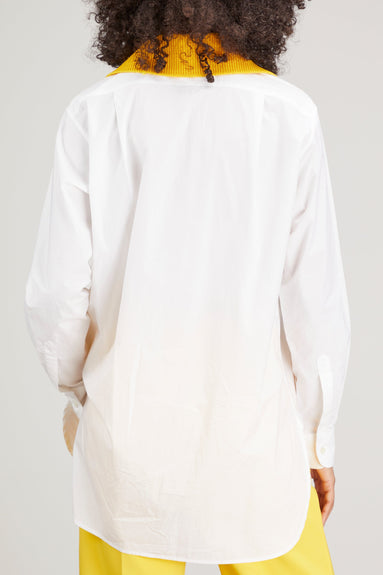 Plan C Tops Long Sleeve Shirt in White