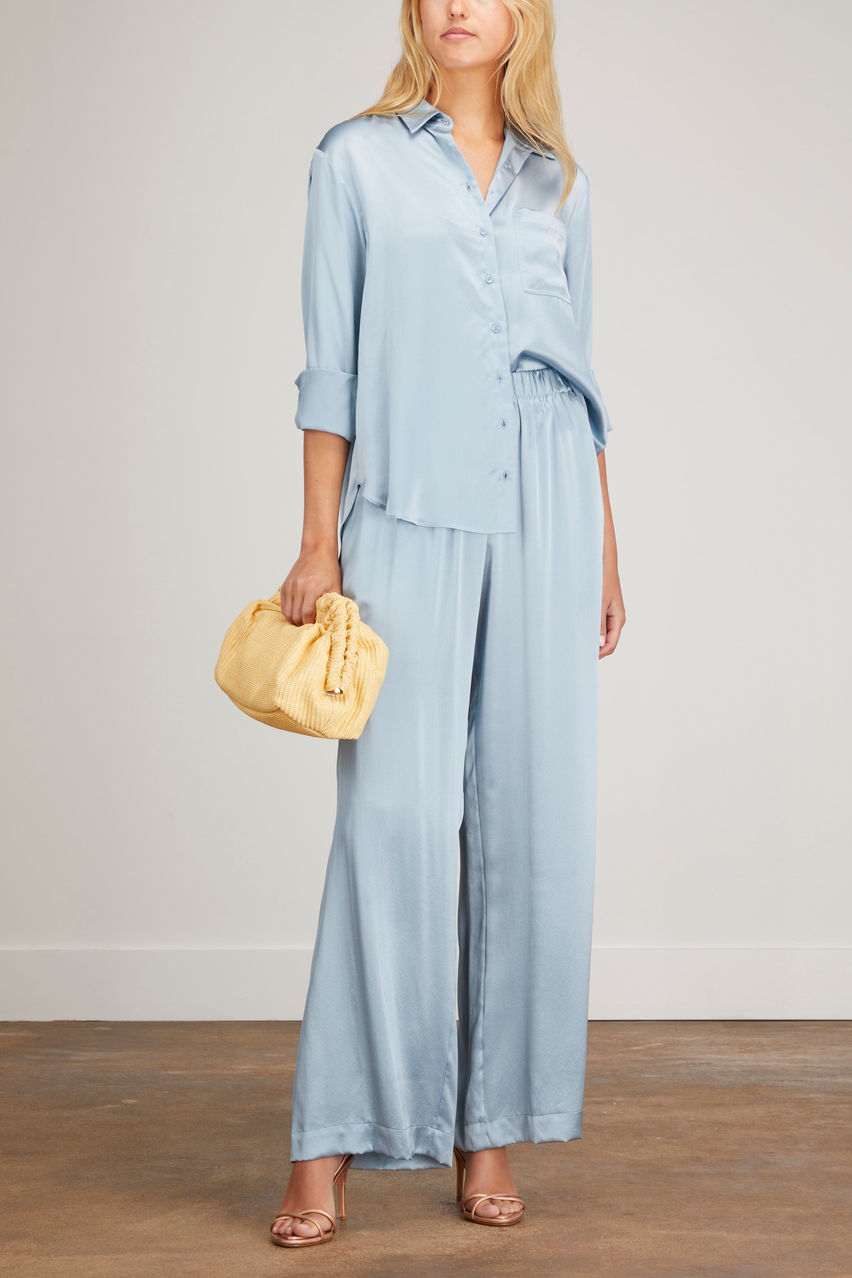 Sablyn Tops Kime Silk Button Up Shirt in Gemini Sablyn Kime Silk Button Up Shirt in Gemini