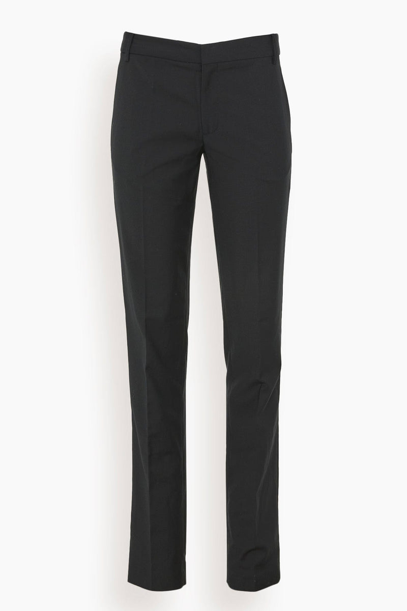 Tropical Wool Elfie Trouser w/Slits in Black – Hampden Clothing