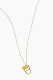Aliita Necklaces Tequila Enamel Necklace in Yellow Gold Aliita Tequila Enamel Necklace in Yellow Gold