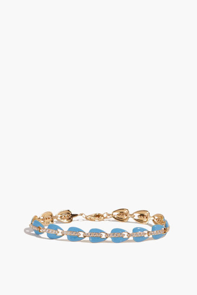 Tennis Bracelet in Turquoise Enamel