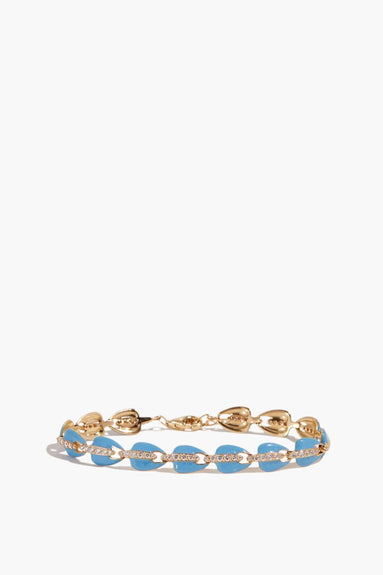 Theodosia Bracelets Tennis Bracelet in Turquoise Enamel