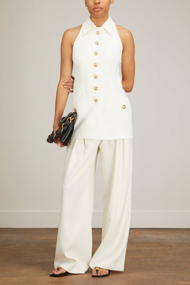 Proenza Schouler Tops Viscose Suiting Vest in Off White