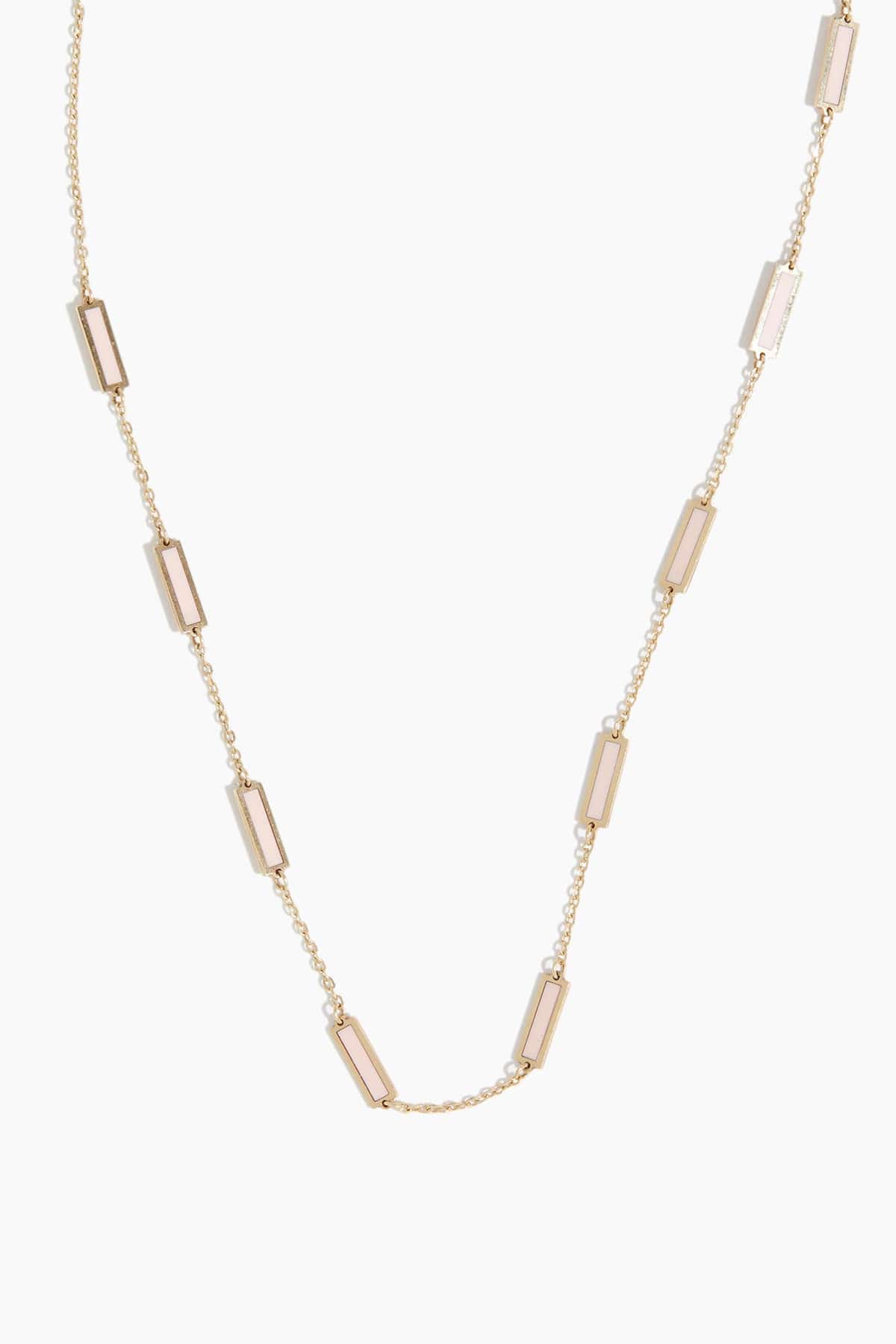 Theodosia Necklaces Mother of Pearl Inlaid Necklace in 14k Yellow Gold