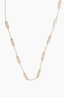 Theodosia Necklaces Mother of Pearl Inlaid Necklace in 14k Yellow Gold