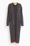 Kerri Rosenthal Sweaters Patchwork Love Super Long Cardigan in Carbon