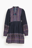 Sea Dresses Adella Print Long Sleeve Tunic Dress in Iris