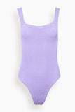 Hunza G Swimwear Square Neck Swimsuit in Lilac