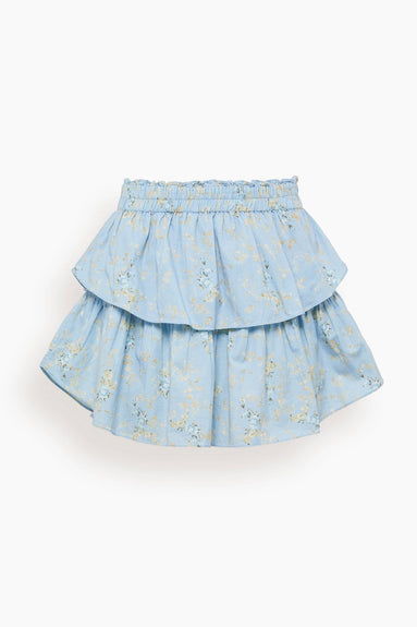 LoveShackFancy Skirts Ruffle Mini Skirt in Dim Star