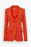 Stella McCartney Jackets Tailored Twill Jacket in Tangerine