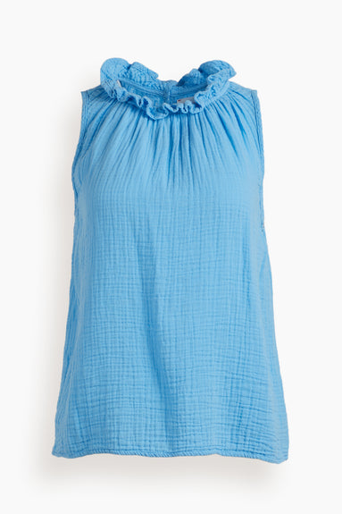 Noelle Top in Fiji Bleu