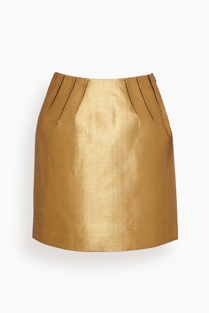 Dice Kayek Skirt in Gold Hampden Clothing