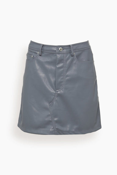 Jonathan Simkhai Skirts Gabbie Eco Stretch Vegan Leather Mini Skirt in Bluebird