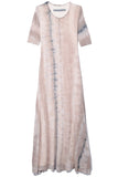 Raquel Allegra Clothing Drama Maxi with Layering in Sand Camo Tie Dye Raquel Allegra Drama Maxi with Layering in Sand Camo Tie Dye
