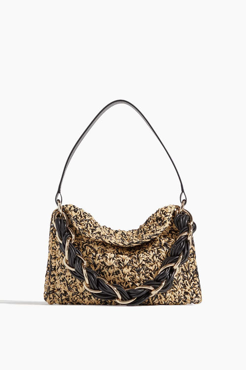 Ulla Johnson Maya Raffia Crossbody Bag in Noir Melange – Hampden Clothing