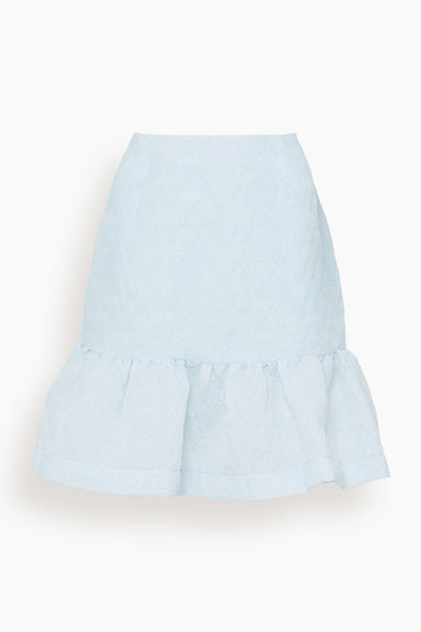 Simone Rocha Skirts Ruffle Hem Mini Skirt in Pale Blue