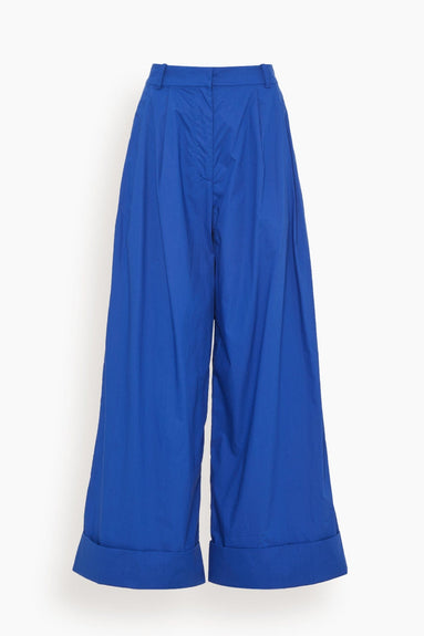 Hampden Clothing Pants Cuffed Pant in Azure