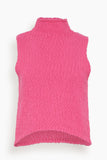 Sablyn Tops Mock Neck Top in Pink Pepper