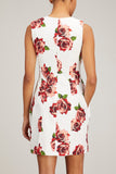 Adam Lippes Dresses Printed Twill Flared Sheath Dress in Ivory Floral