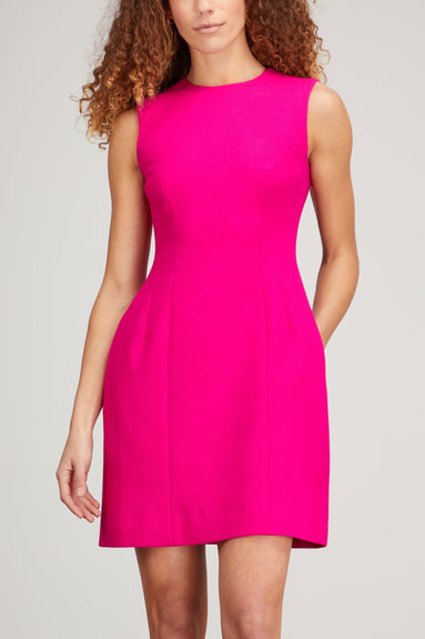 Adam Lippes Dresses Flared Sheath Dress in Fuchsia Adam Lippes Flared Sheath Dress in Fuchsia
