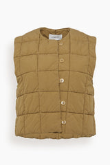 Lemaire Wadded Gilet in Green Ochre – Hampden Clothing