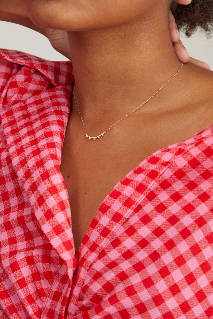 Cluster Chain Diamond Cluster Chain Necklace in 14K Yellow Gold – Hampden Clothing