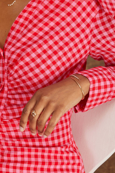 Adina Reyter Rings Groovy Diamond Heart Ring in 14k Yellow Gold