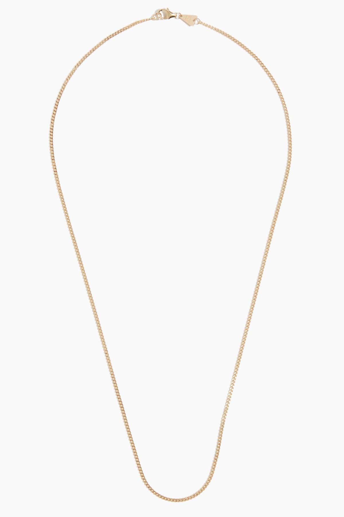 Adina Reyter Necklaces Finished Small Curb Chain in 14k Yellow Gold - 16